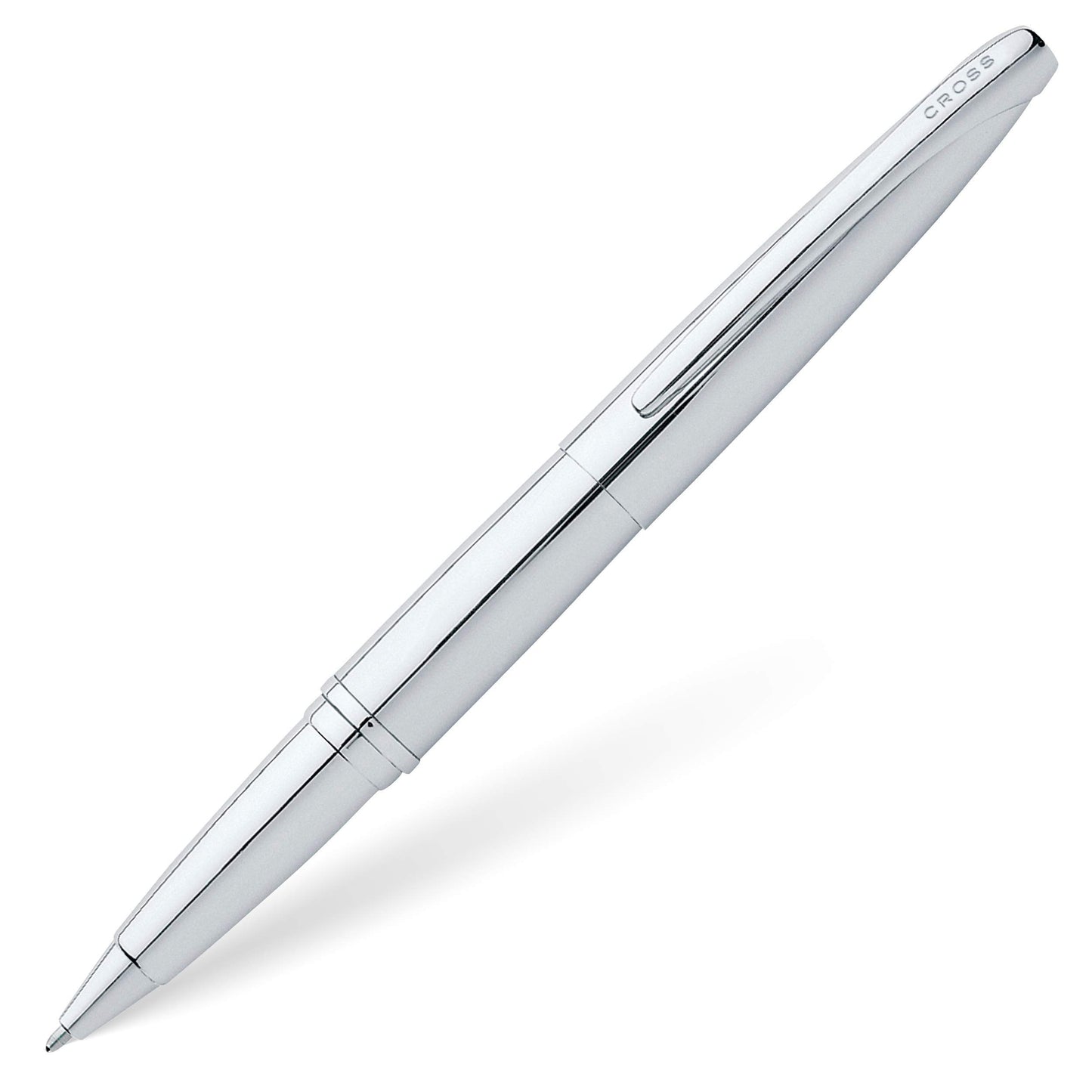 Cross ATX Refillable Gel Ink Rollerball Pen, Medium Rollerball, Includes Premium Gift Box - Pure Chrome