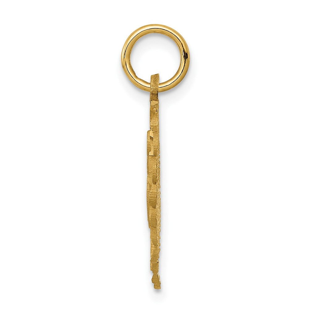 10k  Gold Initial K Charm