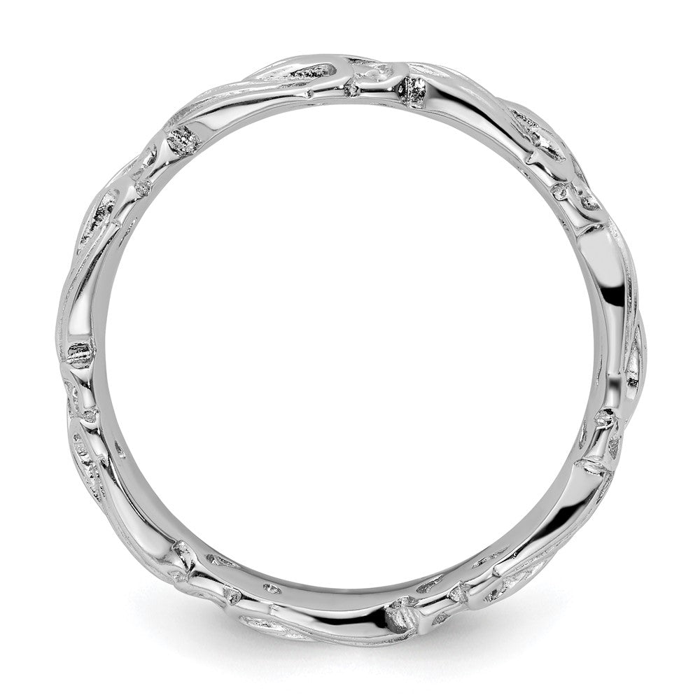 Sterling Silver Stackable Expressions Polished Ring Size -6