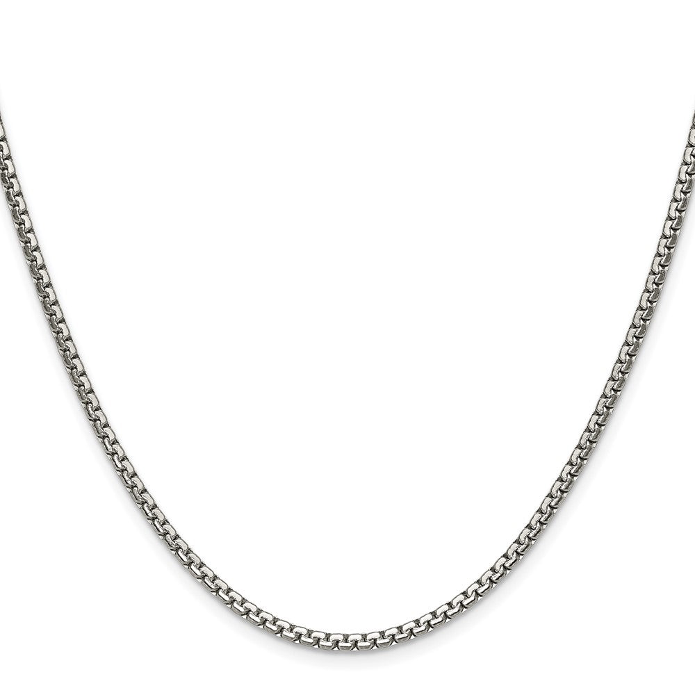 Stainless Steel Polished 2.5mm 20in Fancy Box Chain