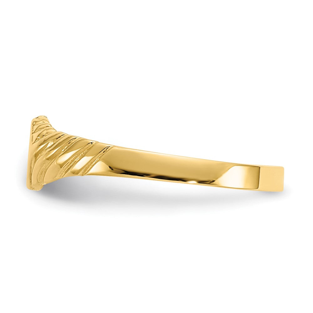 14k Child's Fancy Signet Ring Size 3