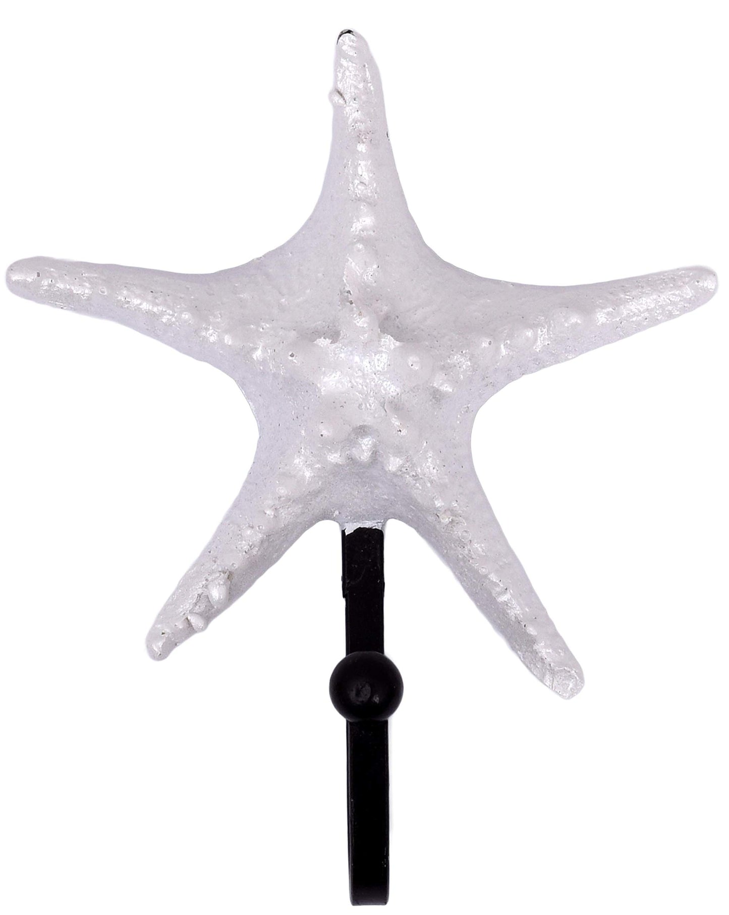 Pearly White Seashells Resin Wall Coat Hooks (Set of 3)