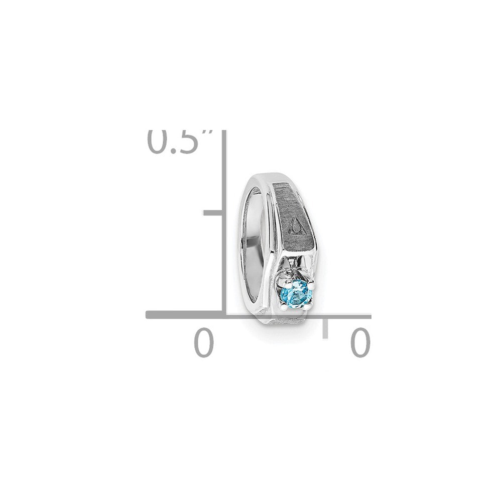 10kw Birthstone Pendant Blue Topaz (DEC)