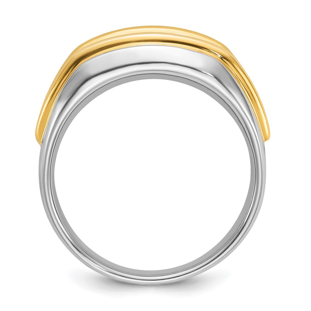 14k Two-tone IBGoodman Men's Diamond Ring Mounting