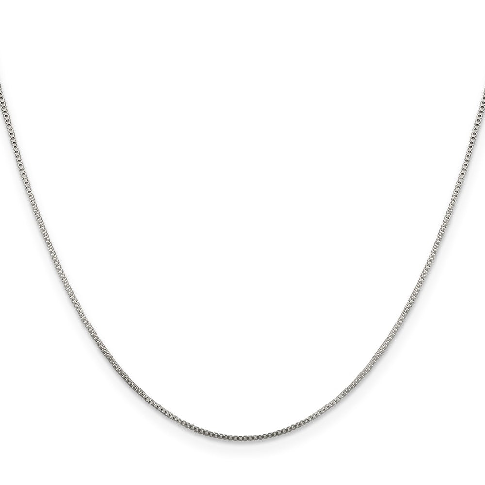 Sterling Silver .8mm Box Chain w/4in ext. 22 Inches