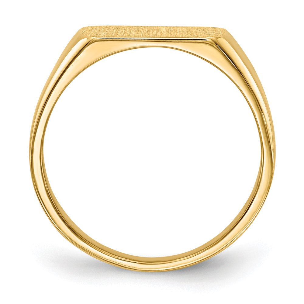 10ky 6.5x11.5mm Closed Back Signet Ring