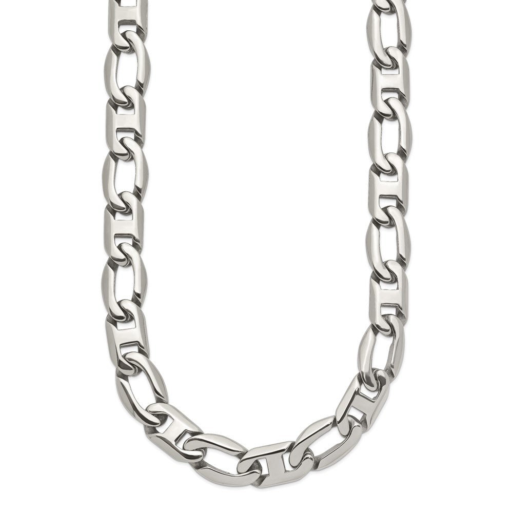 Stainless Steel Polished Open Link 24in Necklace