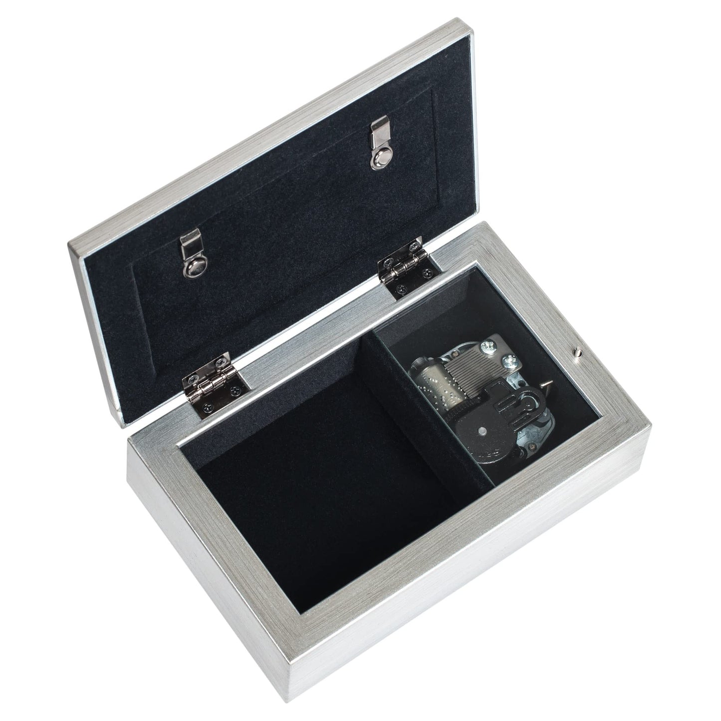 Someone Special Jeweled Silver Finish Jewelry Music Box - Plays Tune Wind Beneath My Wings
