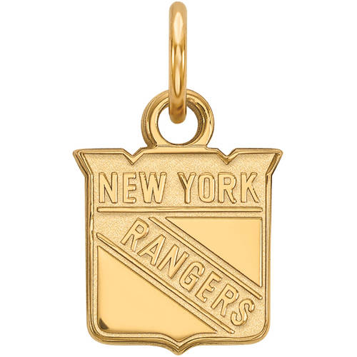 LogoArt 10K Yellow Gold NHL LogoArt New York Rangers XS Pendant