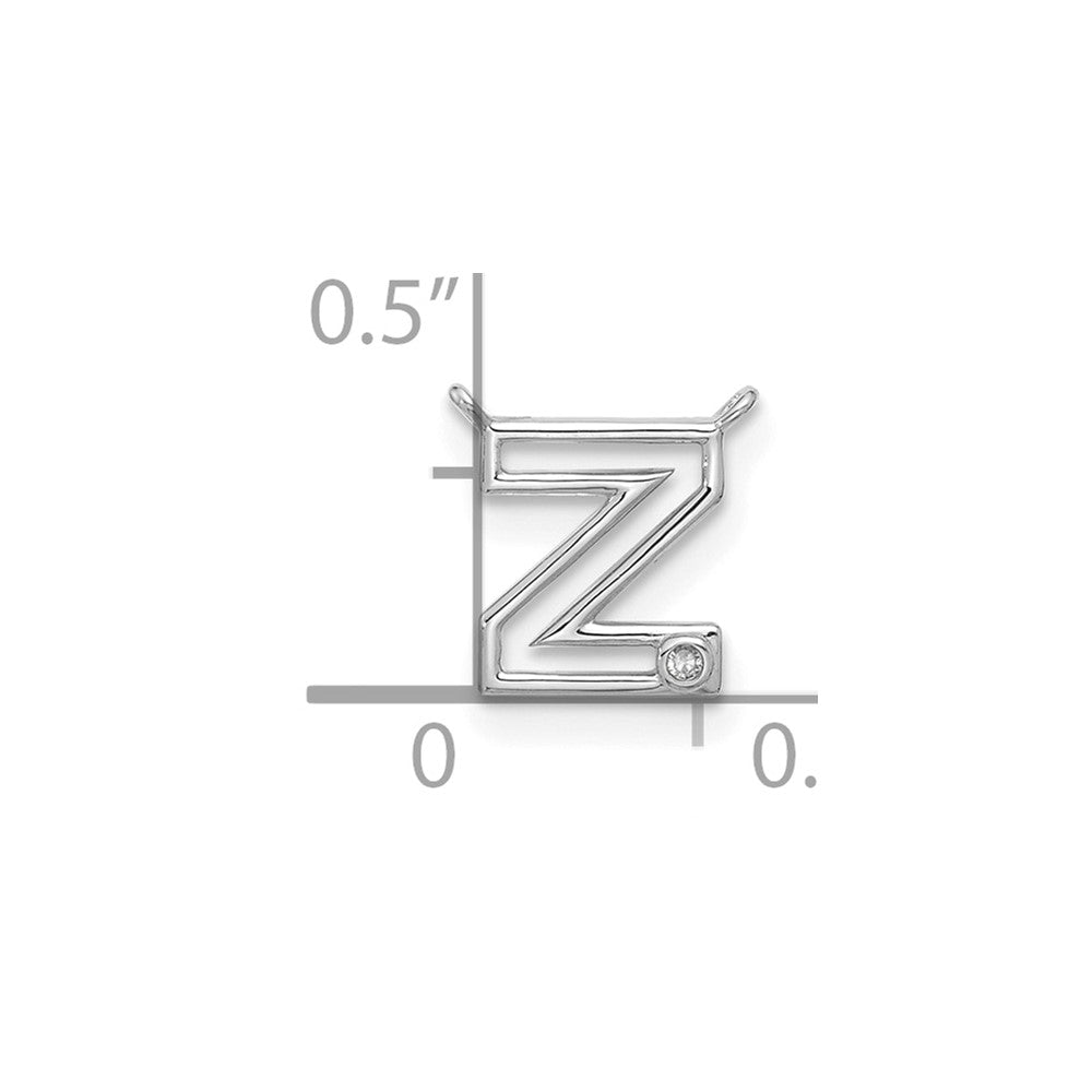 Stella & Dot 10kw Diamond Initial Z Charm Element