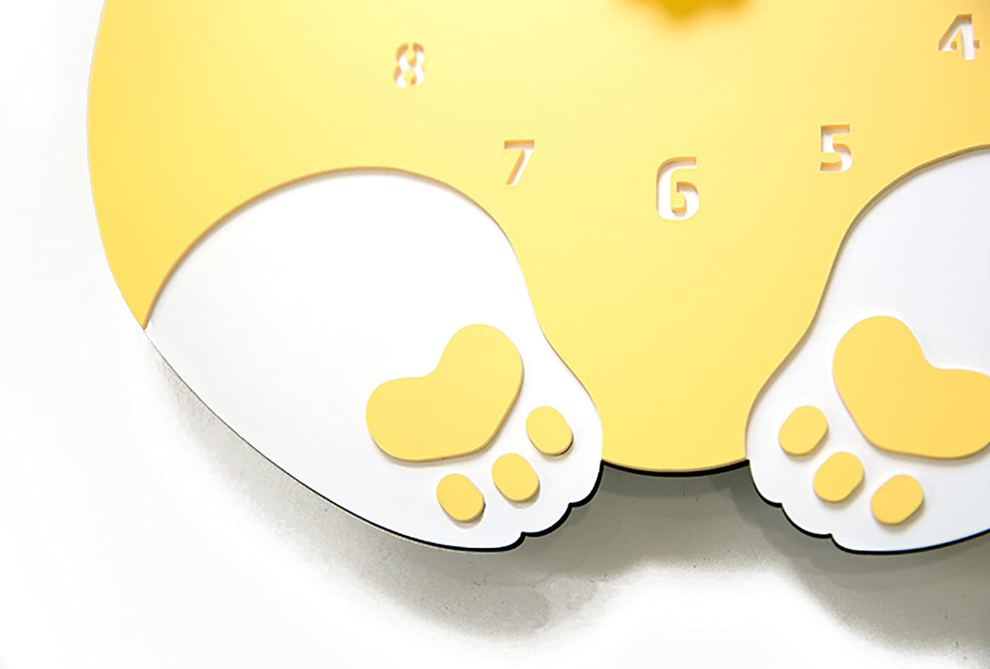 Modern Minimalist Silent Wall Clock Funny Animal Collection (Rabbit Butt)