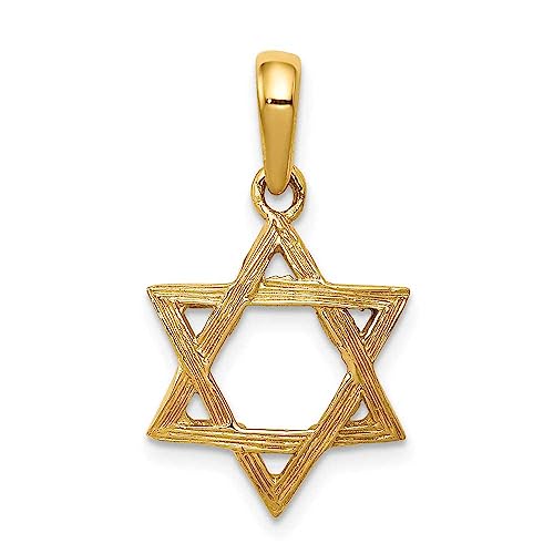 14K Star of David Pendant