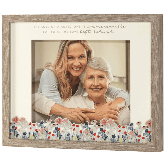 Love Left Behind Weathered Grey 14 x 11 Wood and Glass Wall and Tabletop Frame