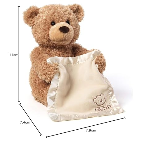 GUND Peek-A-Boo Teddy Bear Animated Stuffed Animal Plush, 11.5"