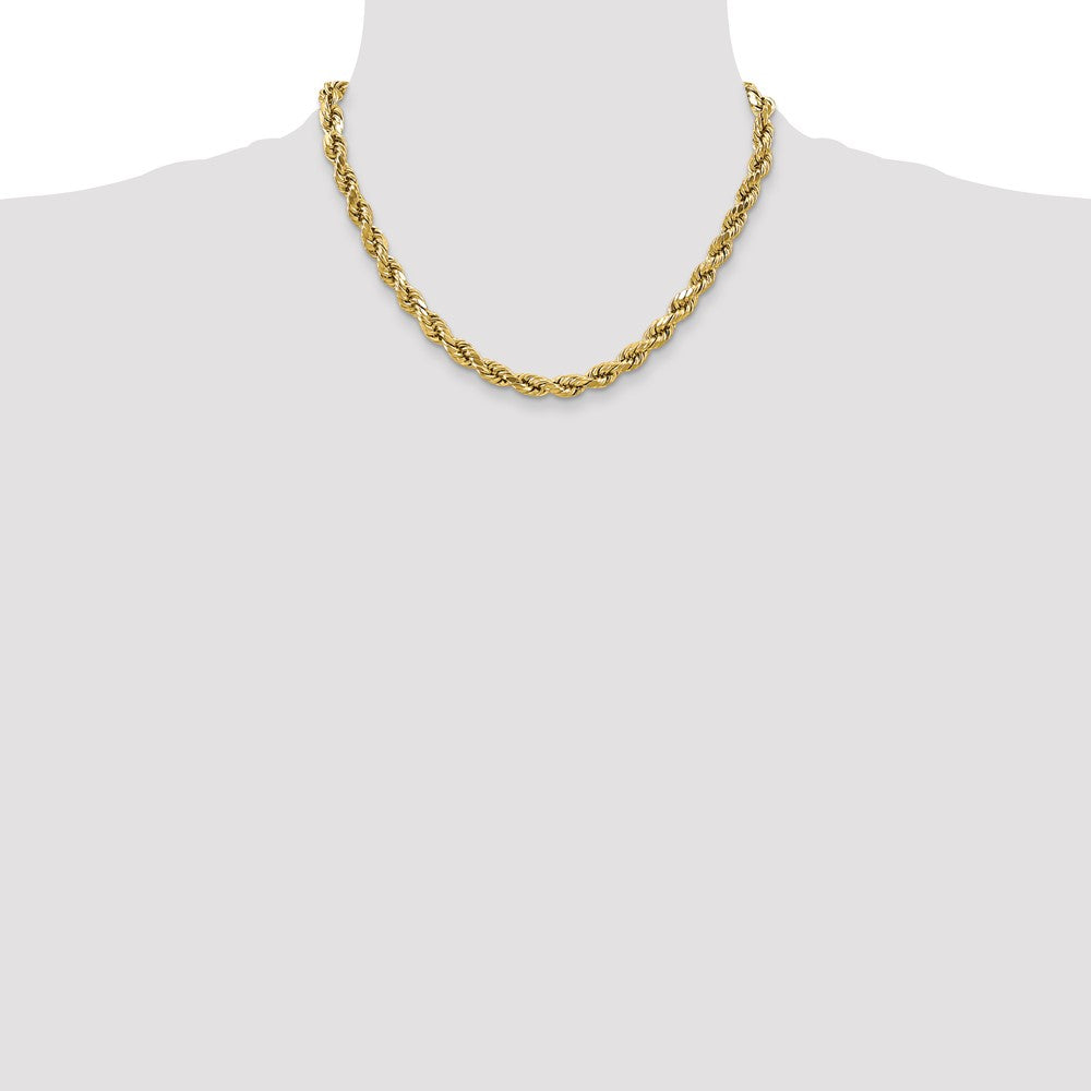 10k 4.9mm Semi-solid D/C Rope Chain