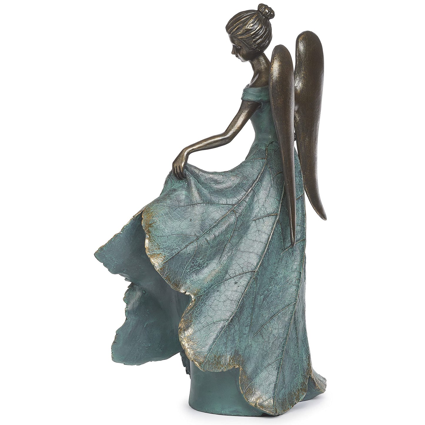 Roman 20" Angel with Dress Birdbath Outdoor Garden Statue