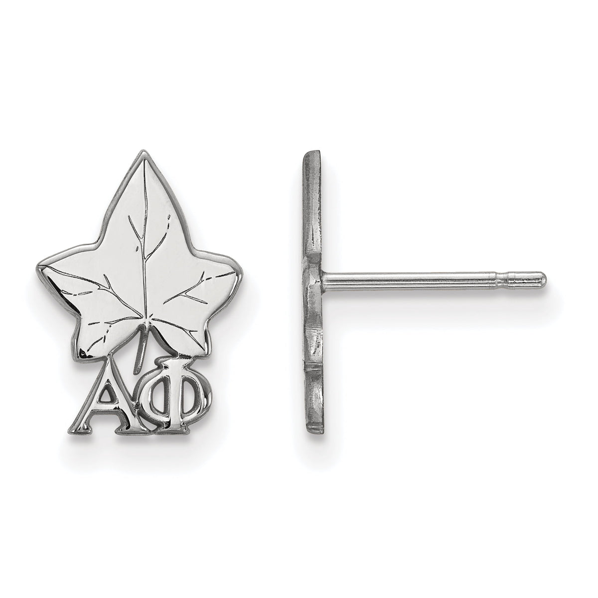 Sterling Silver Official Licensed Greek Sororities Alpha Phi (??) XS Post Earrings