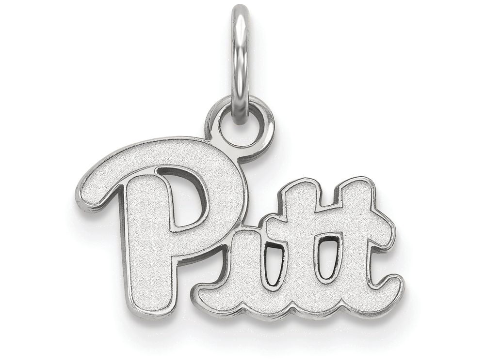Sterling Silver LogoArt Official Licensed Collegiate University of Pittsburgh (Pitt) XS Pendant