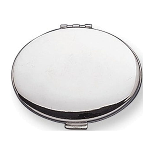 Silver-tone Compact Mirror