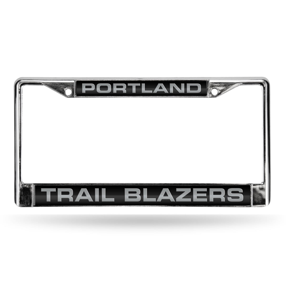 Portland Trail Blazers NBA Chrome Laser Cut License Plate Frame