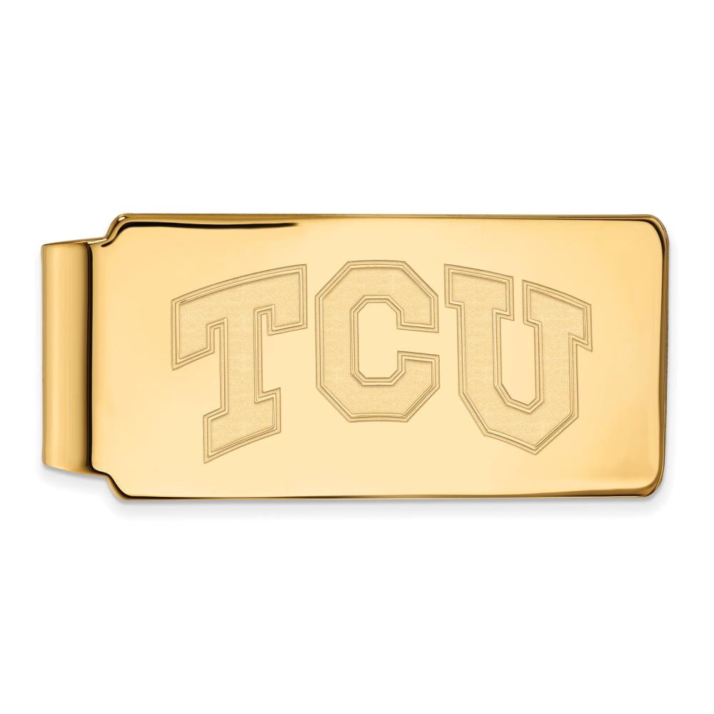 Logoart Sterling Silver Gp Texas Christian University Money Clip