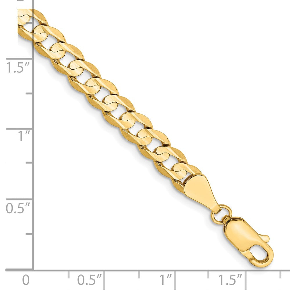 14k 5.25mm Open Concave Curb Chain