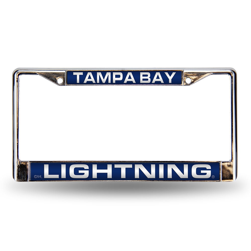 Tampa Bay Hockey Lightning Chrome Metal Laser Cut License Plate Frame