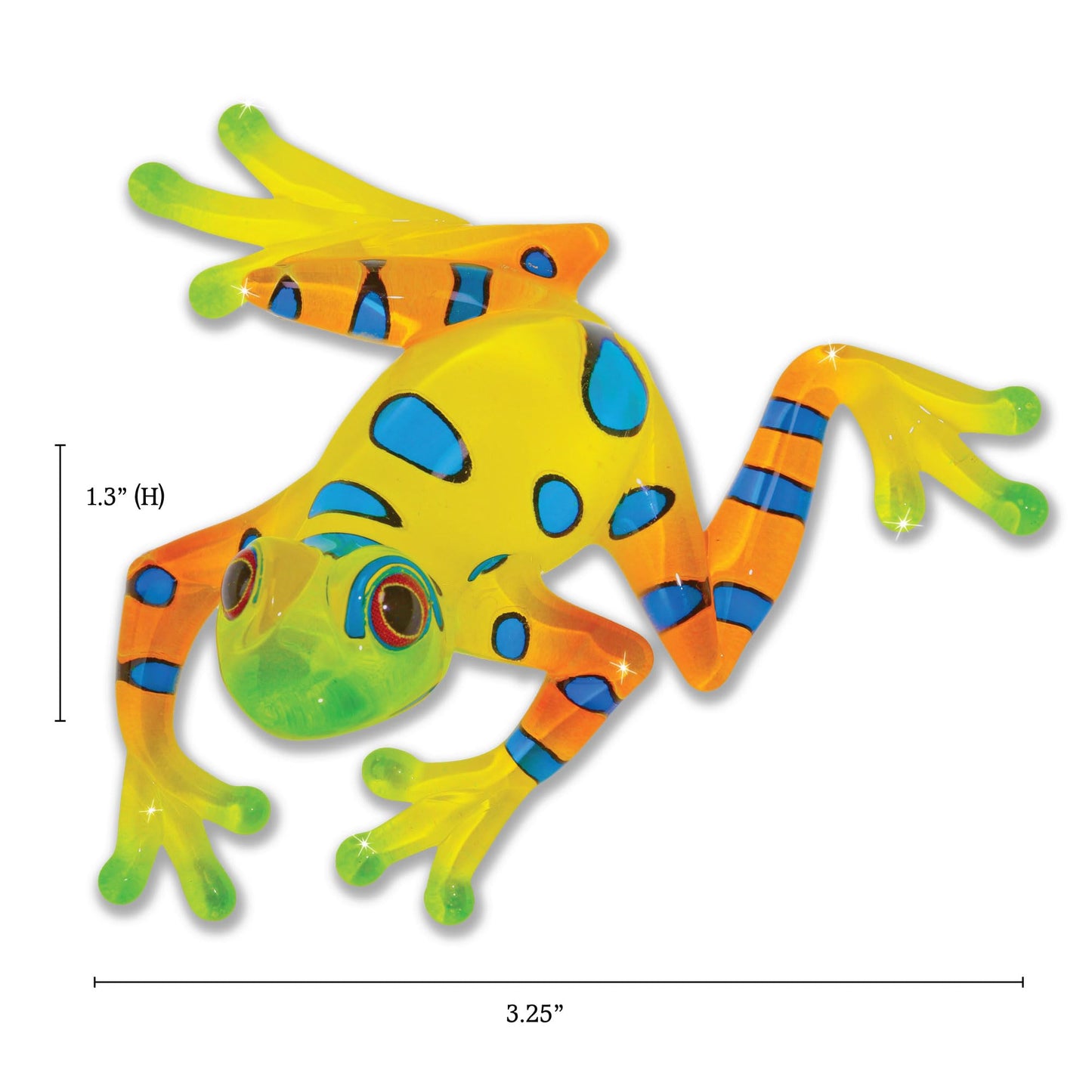 Rain Forest Frog Glass Figurine