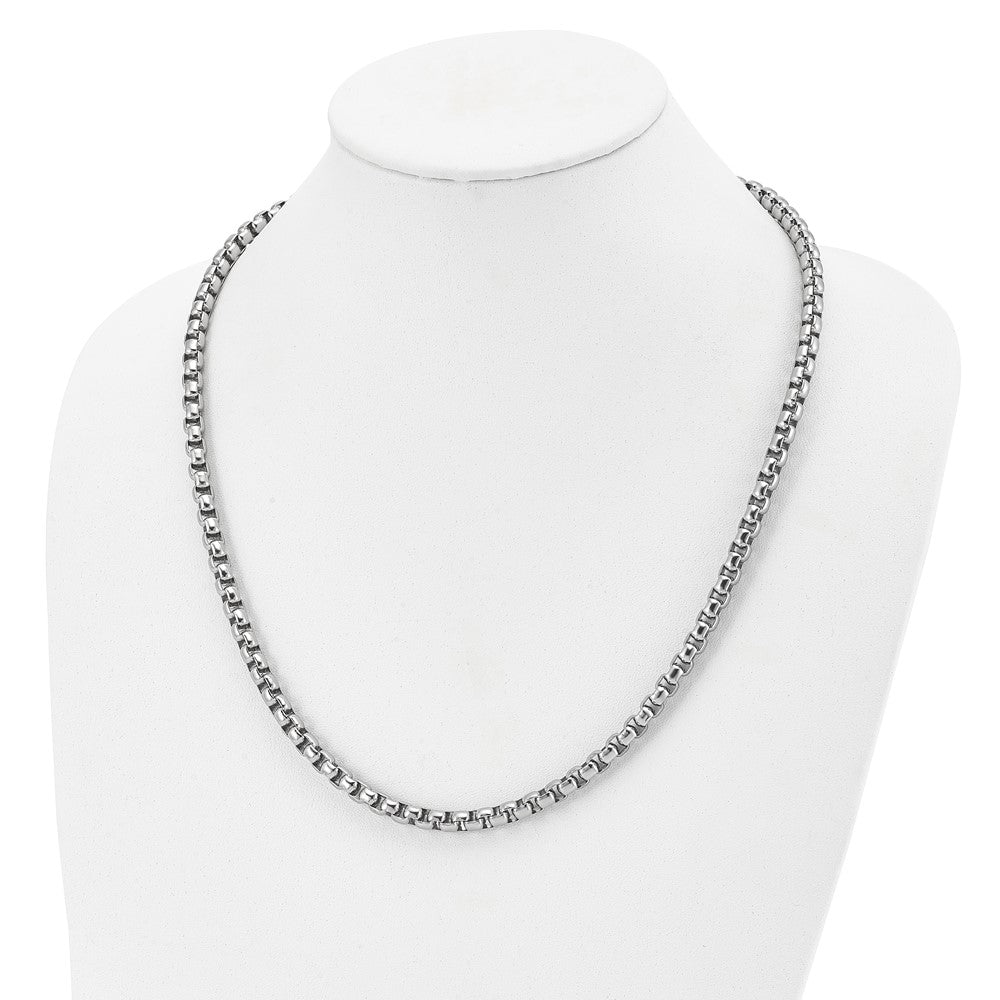 Stainless Steel Polished 24in Rounded Box Chain