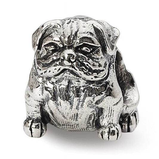 Sterling Silver Reflections Bulldog Bead