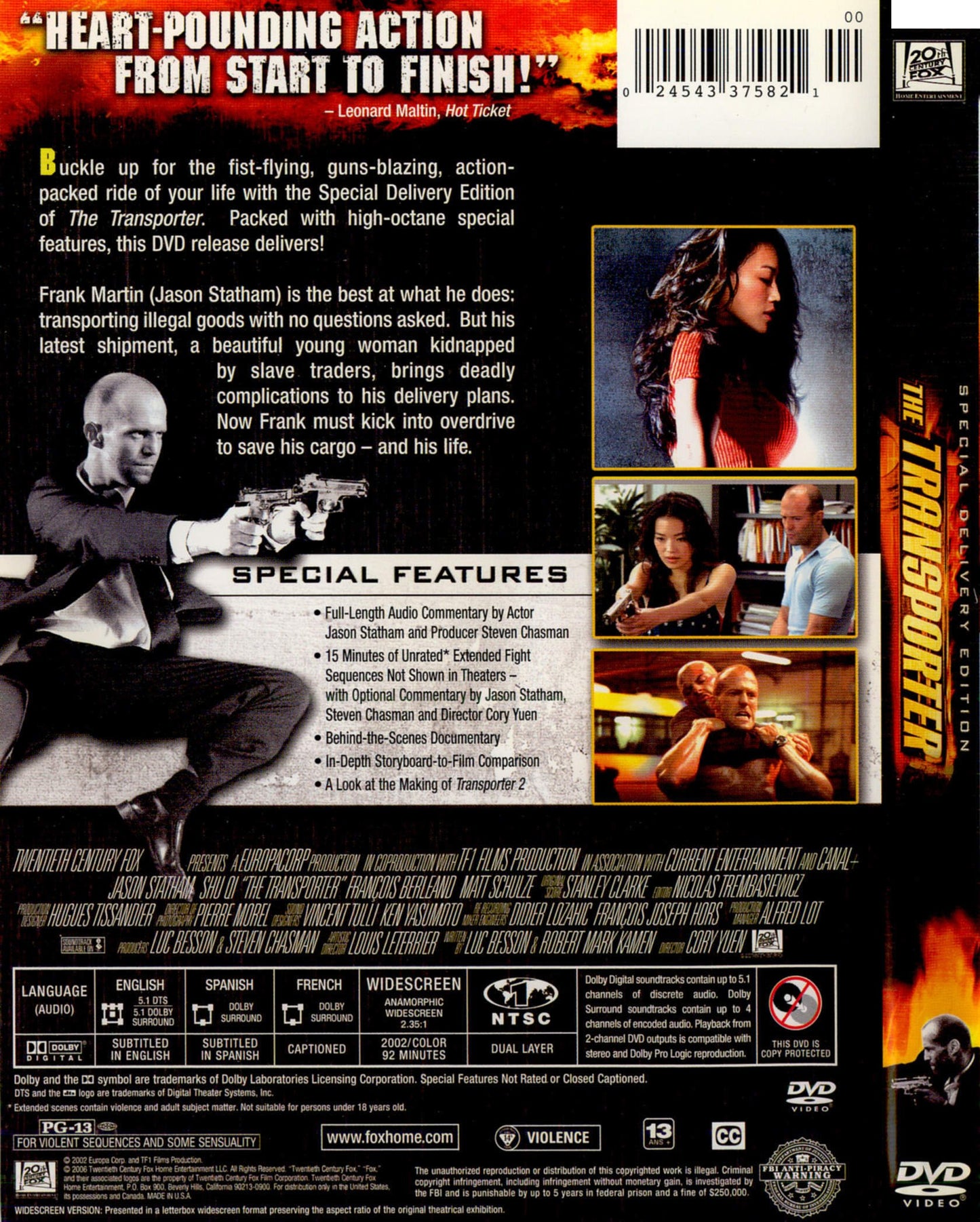 The Transporter (DVD), Mill Creek, Action & Adventure