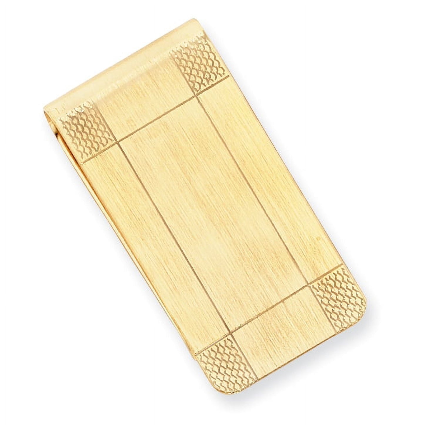 Gold-plated Kelly Waters Satin Patterned Corner Money Clip GL8737