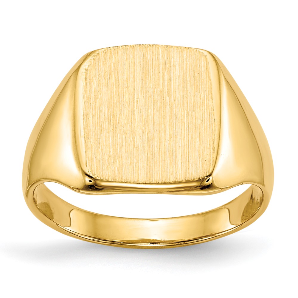 10ky 10.0x10.0mm Closed Back Signet Ring