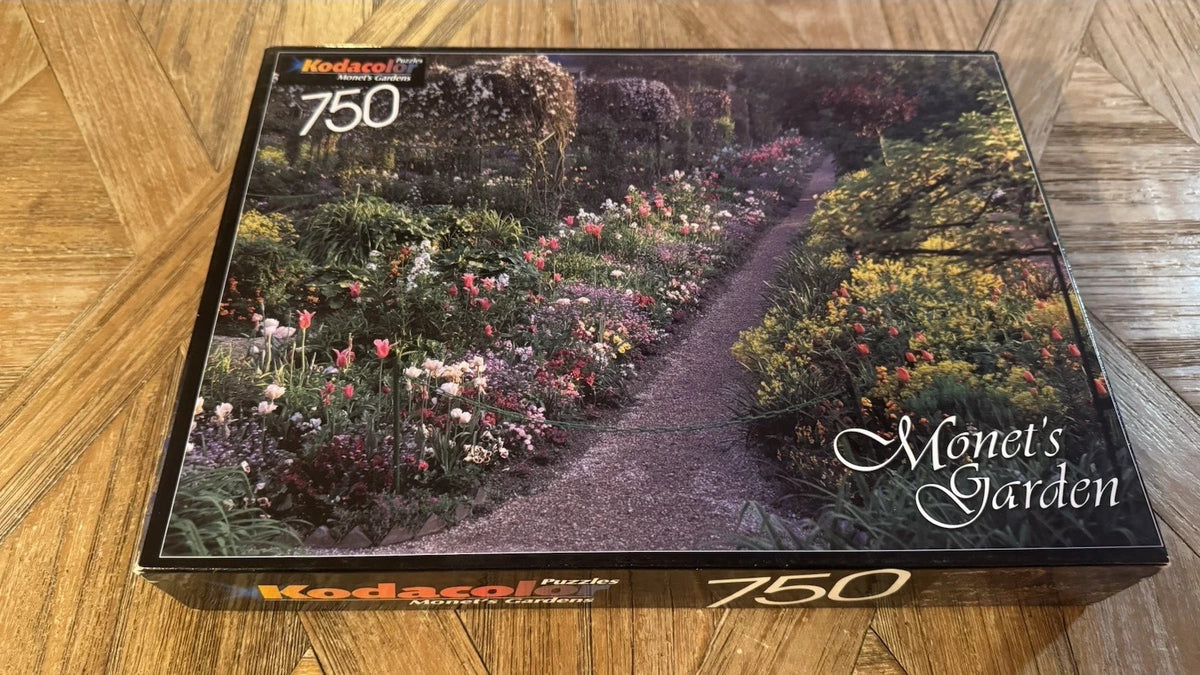 Kodacolor 750 Piece  Puzzle Monet's Garden Series.....SEALED/NEW