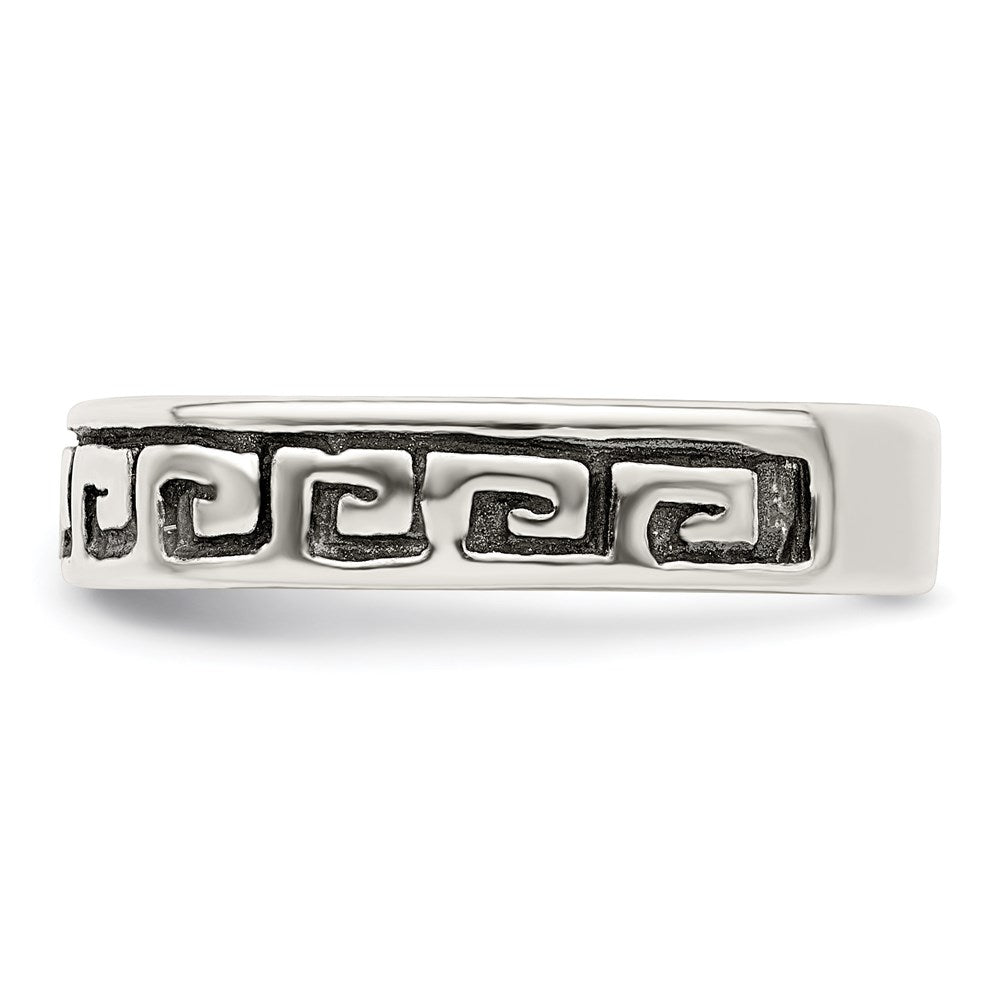 Sterling Silver Greek Key Ring