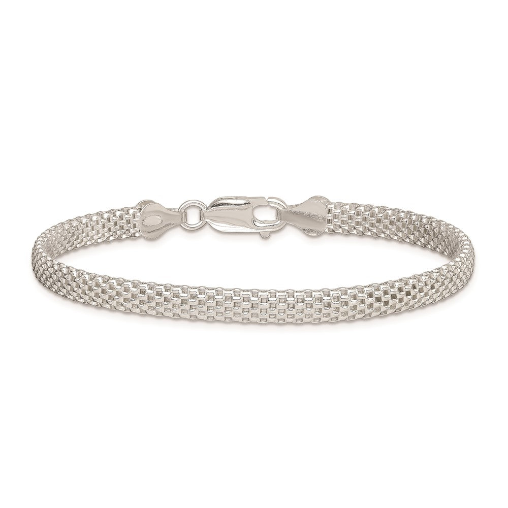 Sterling Silver 5mm Mesh Bracelet 7 inches