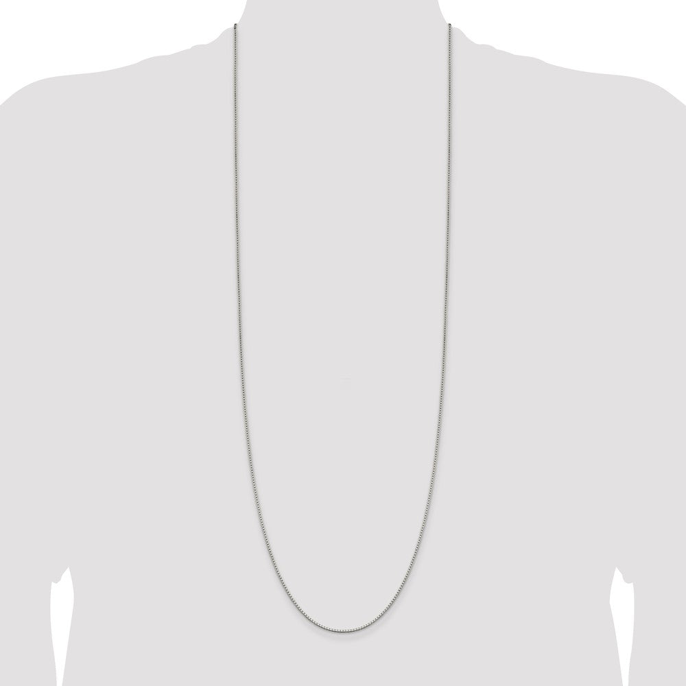 Sterling Silver 1.5mm Box Chain 36 Inches
