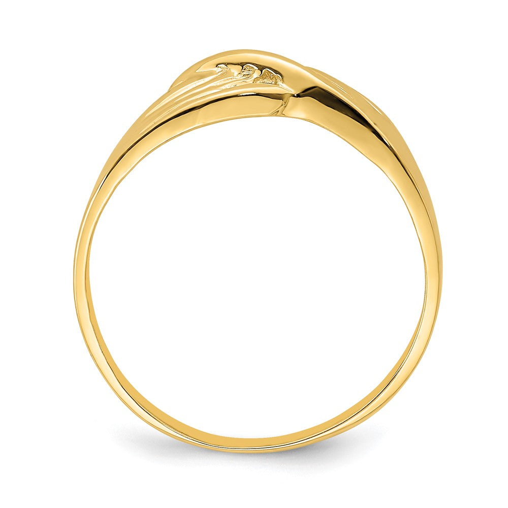 14K Freeform Ring Size 6