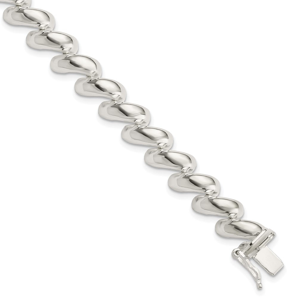 Sterling Silver 10mm San Marco Bracelet 7 inches