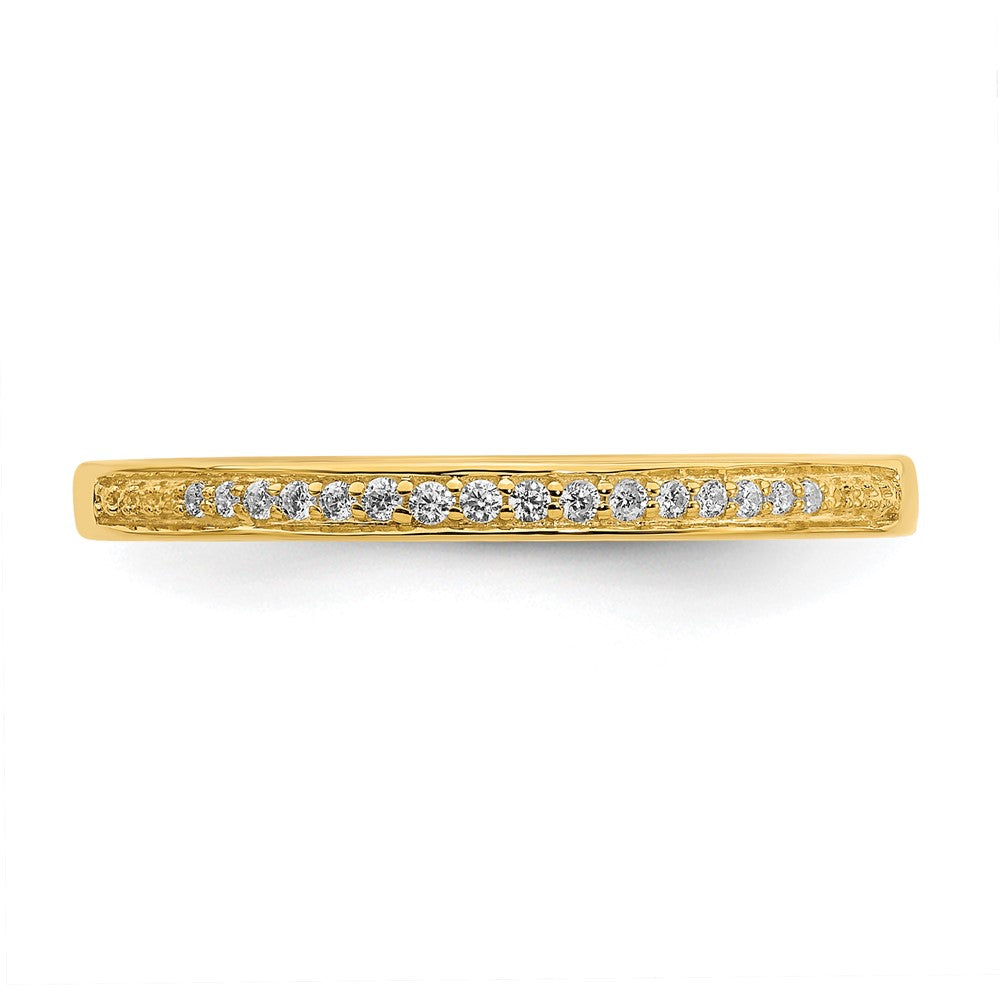 10k 1/15 carat Lab Grown Diamond VS/SI+ G+ Complete Wedding Band