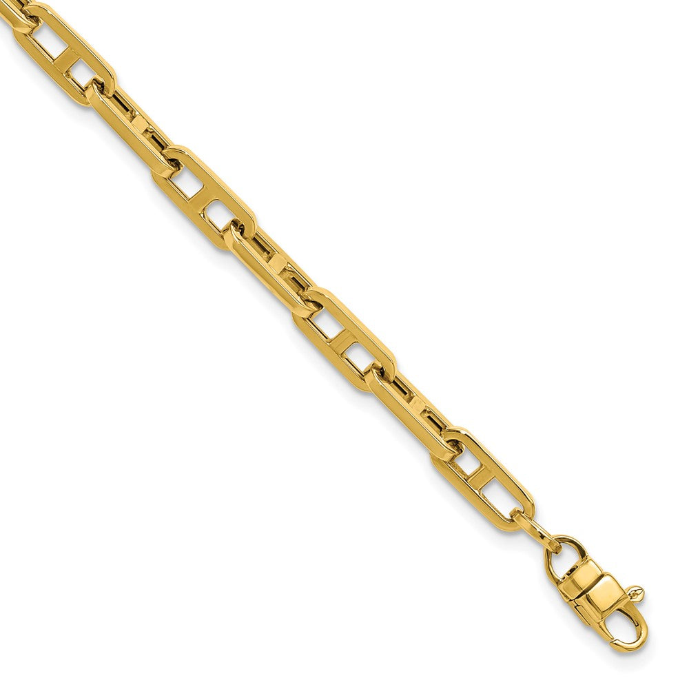 14K Polished Fancy Link Bracelet 7.5  inches