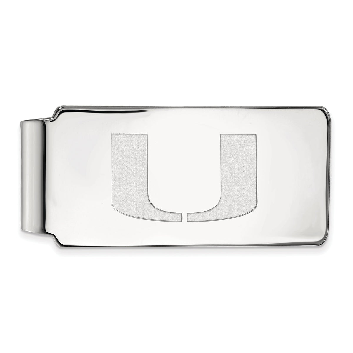Miami Hurricanes Sterling Silver Money Clip