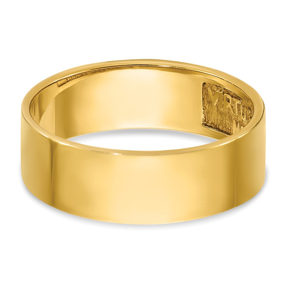 IBGoodman 14k Men's Polished with Black Enamel 14th Degree Grand Elect Masonic Ring Size 10