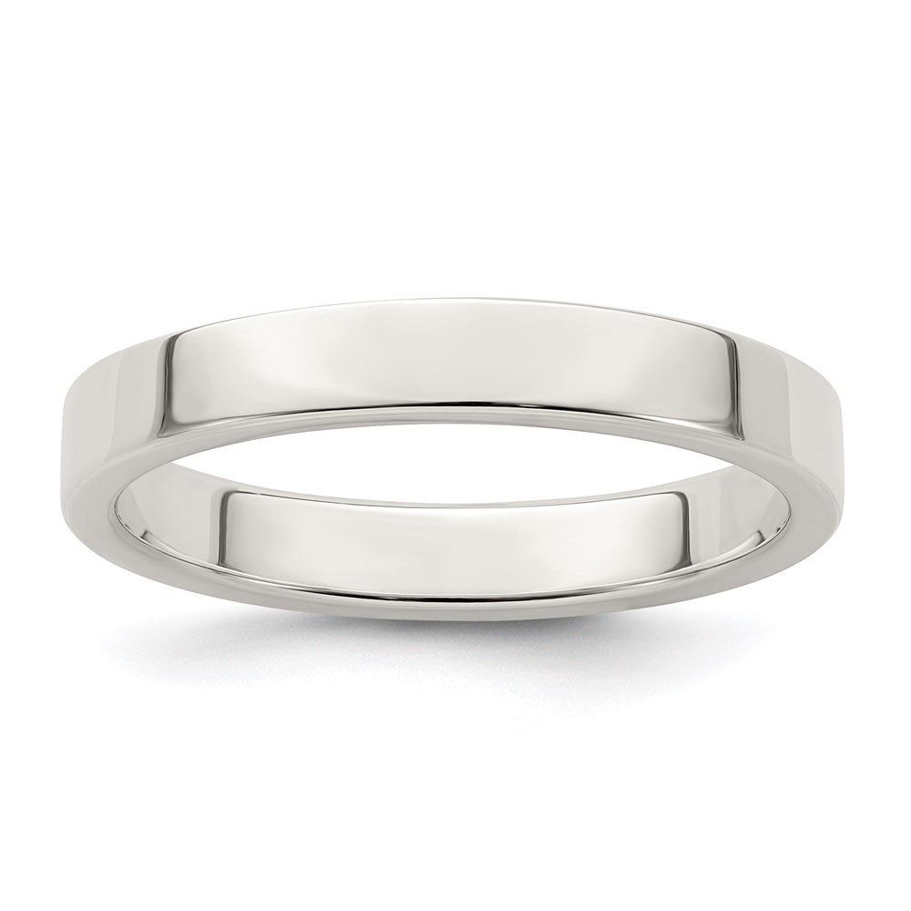 Sterling Silver 3mm Lightweight Flat Size 4 Band