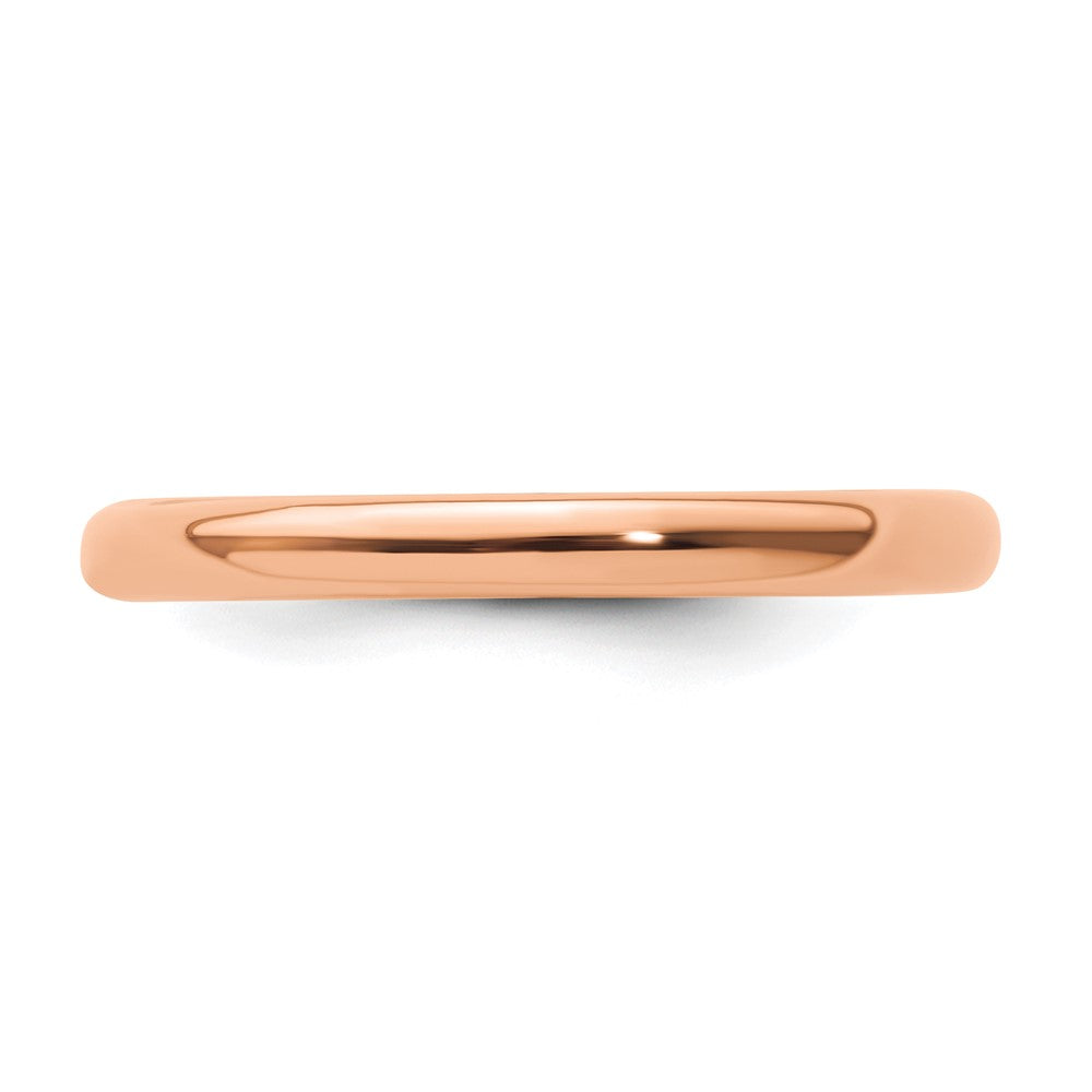 Sterling Silver Stackable Expressions Pink-plated Polished Ring Size -9