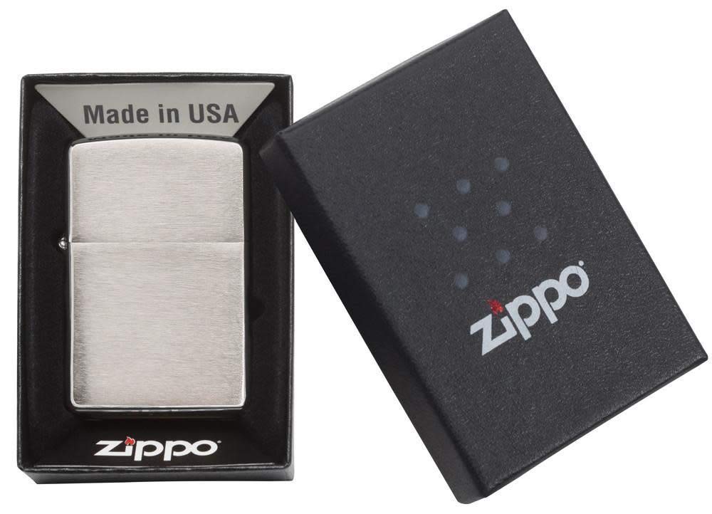 Zippo Armor Brhed Chrome Pocket Lighter
