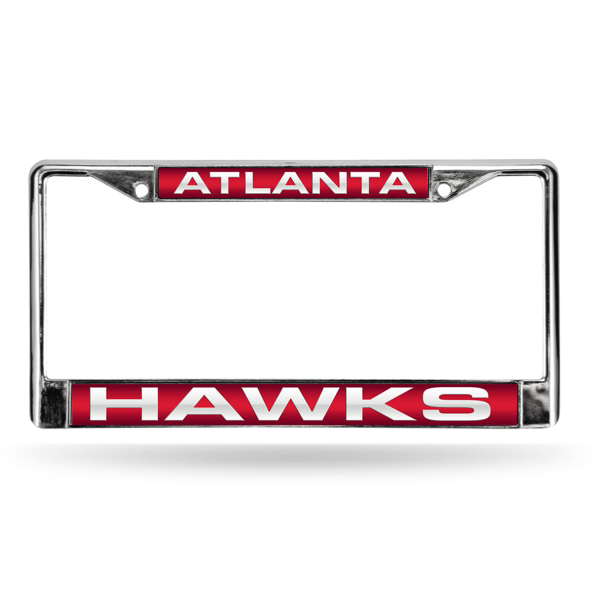 Atlanta Basketball Hawk's Chrome Metal Laser Cut License Plate Frame
