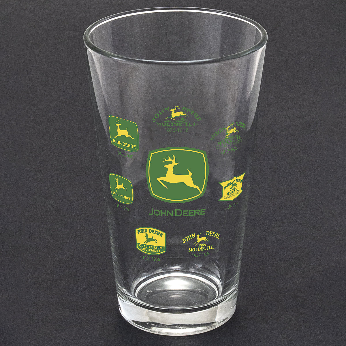 John Deere 69083 Historic Logos Design All Purpose Drink Glass