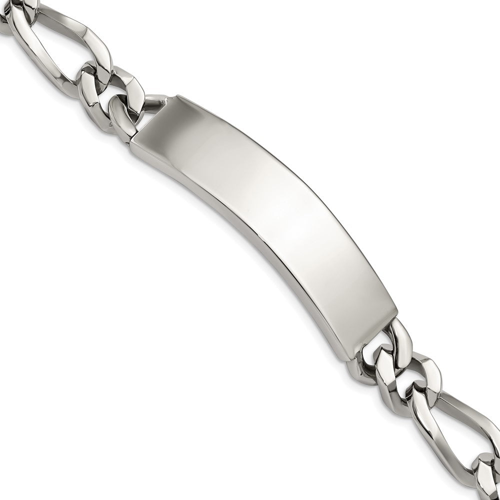 Stainless Steel Polished 9in Large ID Bracelet 9 inches