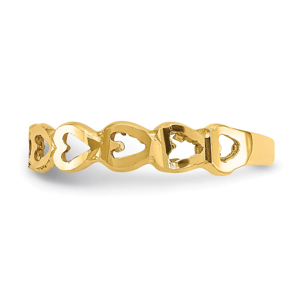14k Heart Ring Size 6